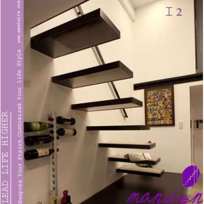 Indoor Usage Wood Veneer Stairs