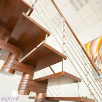 Customized Wood Sleeve Stringer Solid Beech Wood Steps Stairs