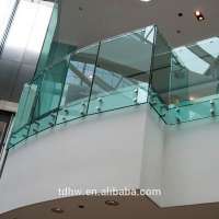 laminated glass balustrade with spigot/Balcony frameless glass balustrade